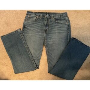 LEVI's 527 Bootcut Mens Jeans sz 34/32 Zip fly Med wash
